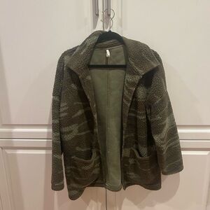 Z Supply Olive Sherpa Jacket